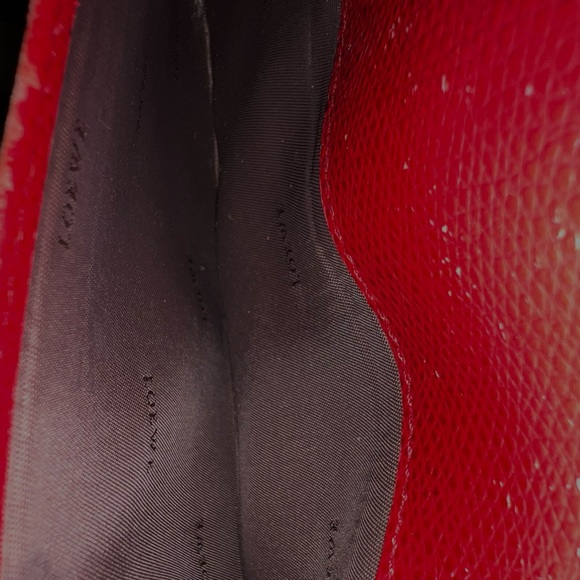 LOEWE Red Leather Bifold Wallet - Picture 10 of 11